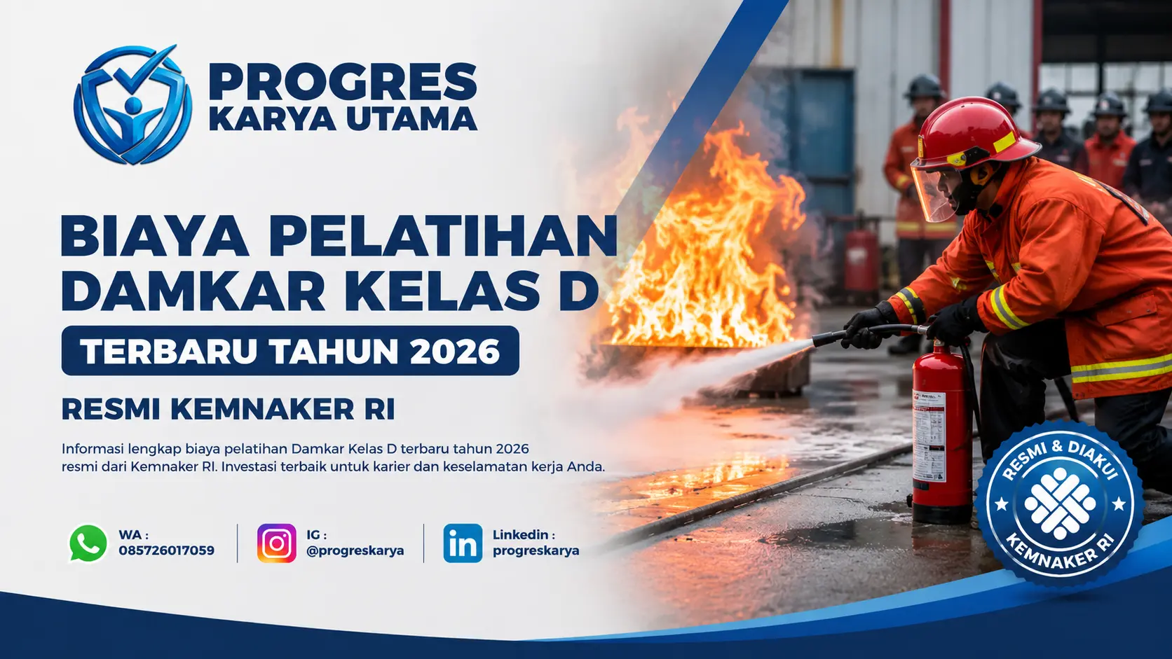 Biaya Pelatihan Damkar Kelas D Terbaru Tahun 2026 Resmi Kemnaker RI