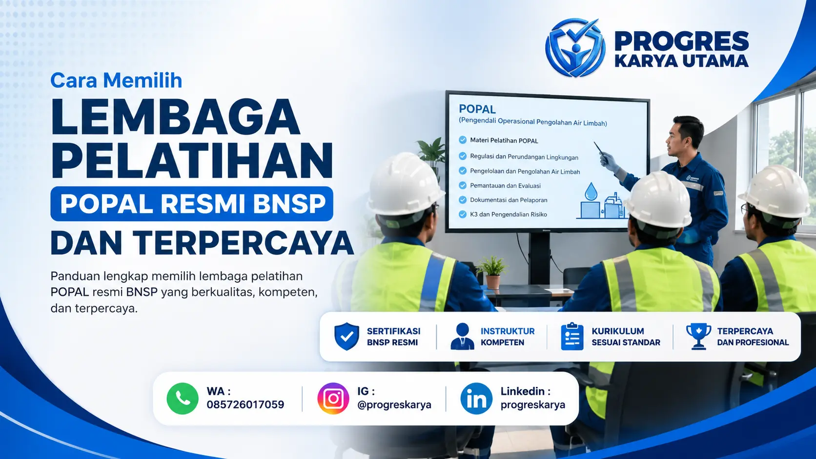 Cara Memilih Lembaga Pelatihan POPAL Resmi BNSP dan Terpercaya