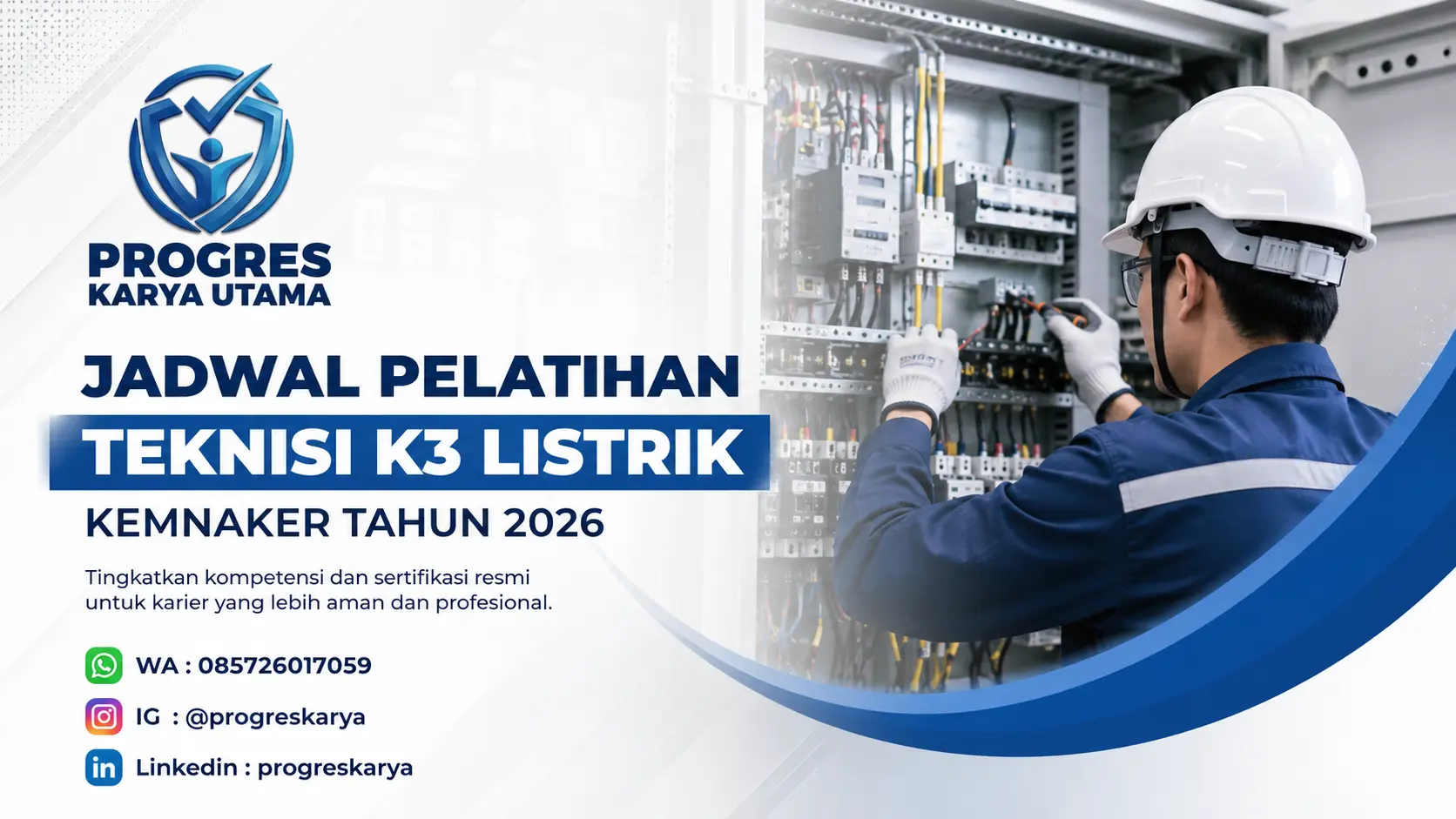 Jadwal Pelatihan Teknisi K3 Listrik Kemnaker Tahun 2026