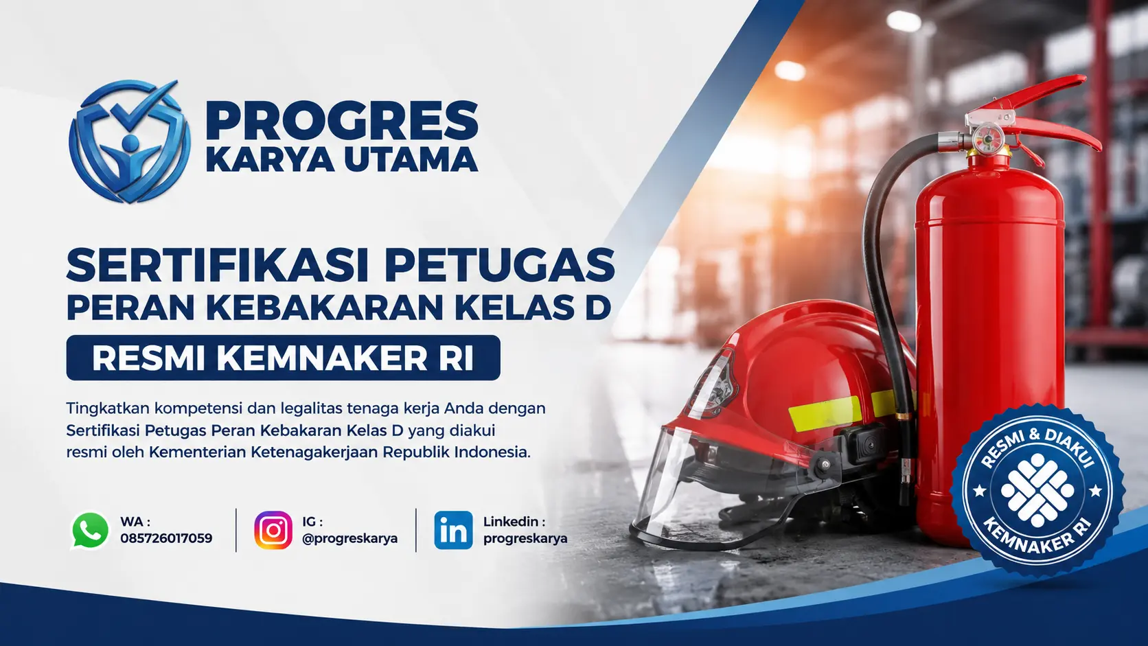 Sertifikasi Petugas Peran Kebakaran Kelas D Resmi Kemnaker RI